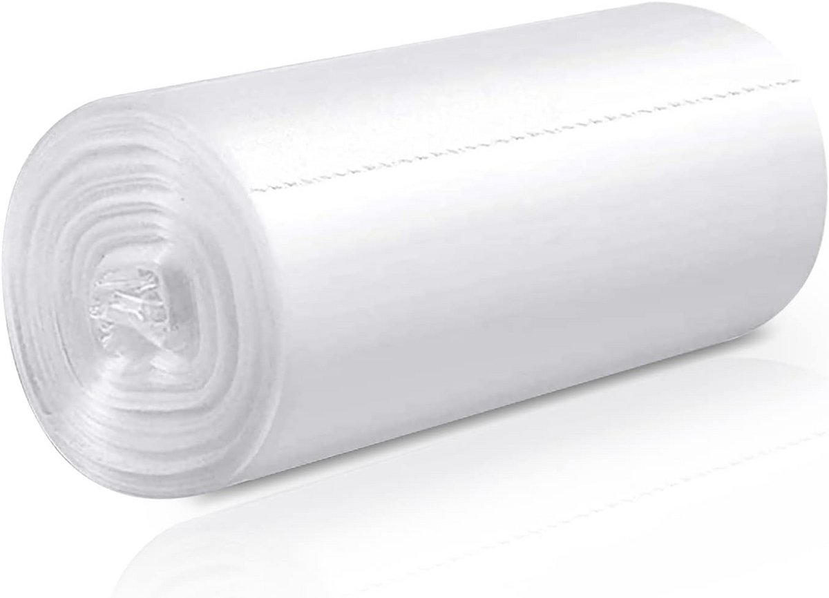 Set van 48 Witte Vuilniszakken 6 Gallon (22 Liter) - Sterk 1.05 Mil - 55x65 cm