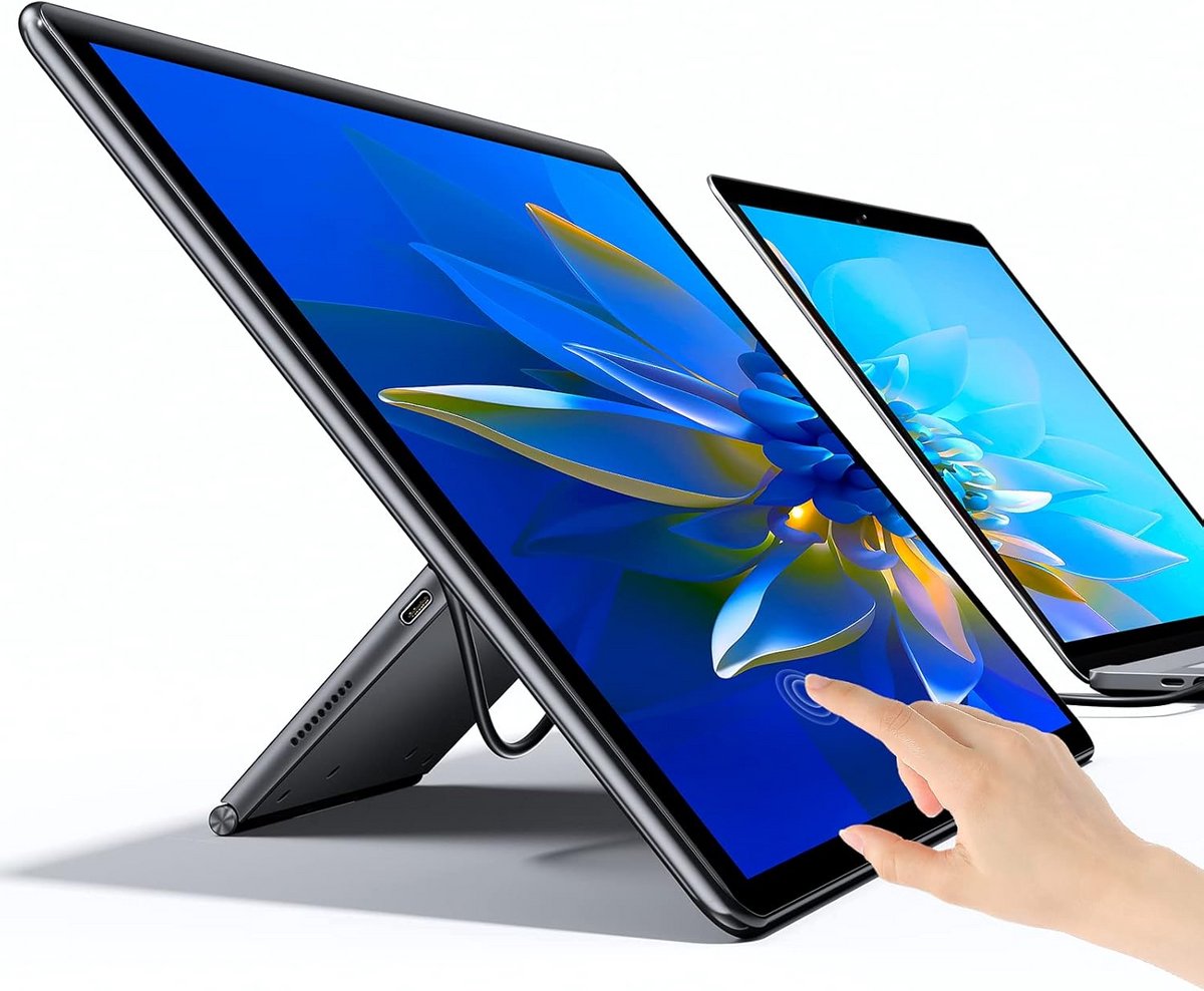 15.6 Inch Draagbare Monitor met Touchscreen Full HD 1080P USB-C Externe Scherm voor Laptop PC Switch PS5