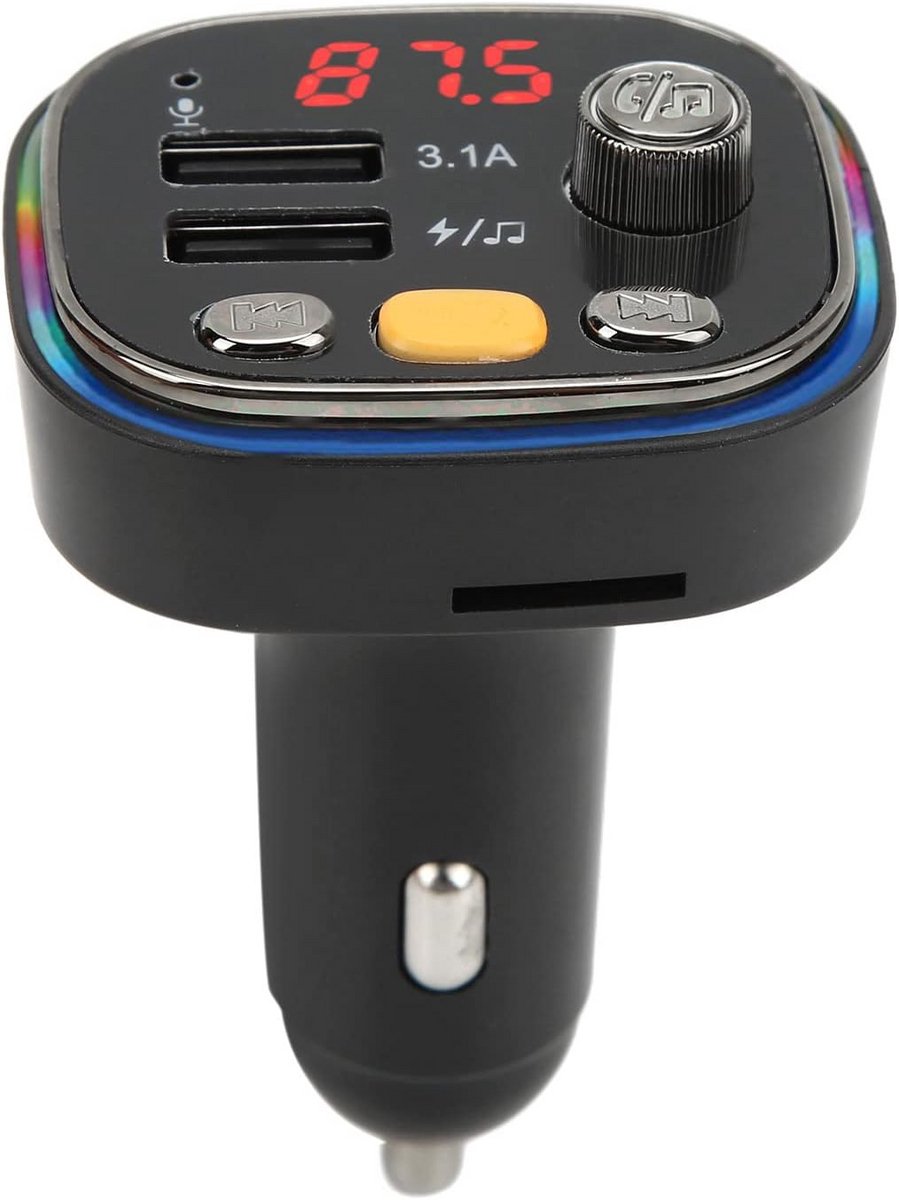 Bluetooth FM Zender Auto met Dual USB Oplader en Handsfree Bellen - LED Display