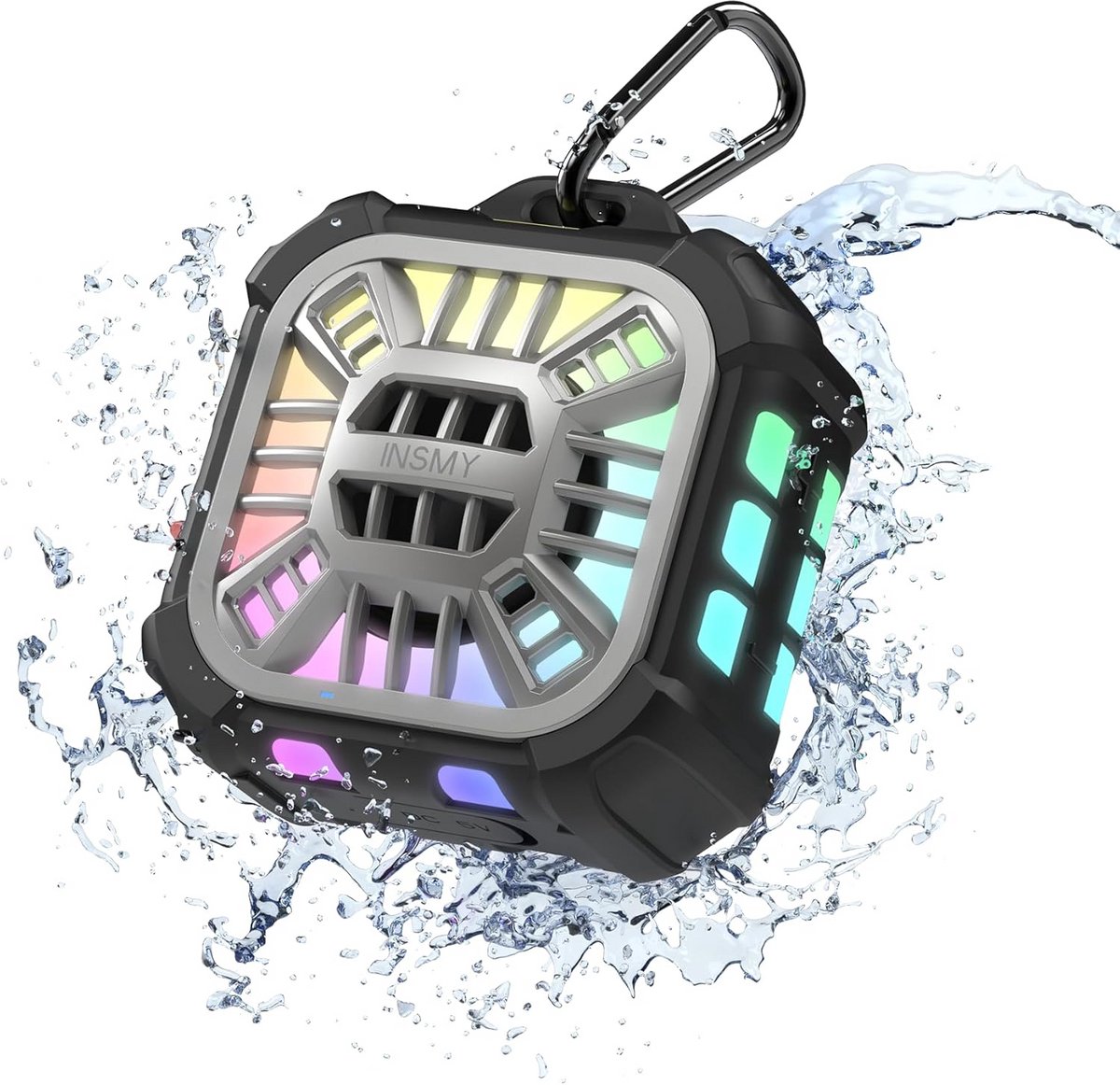 Draagbare Bluetooth Speaker IPX7 Waterdicht - 24uur Speeltijd & Drijvend - Boomende Bas en RGB Verlichting