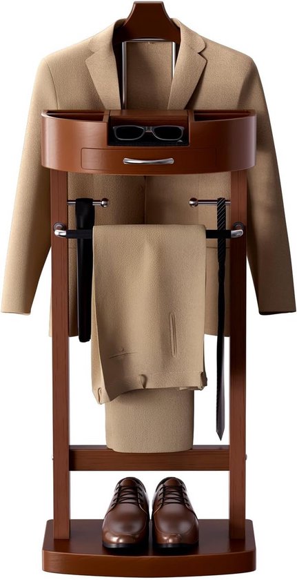 Porte-serviette Idimex Porte-serviettes sur pied KUNO portant pour vêtements et linge de salle