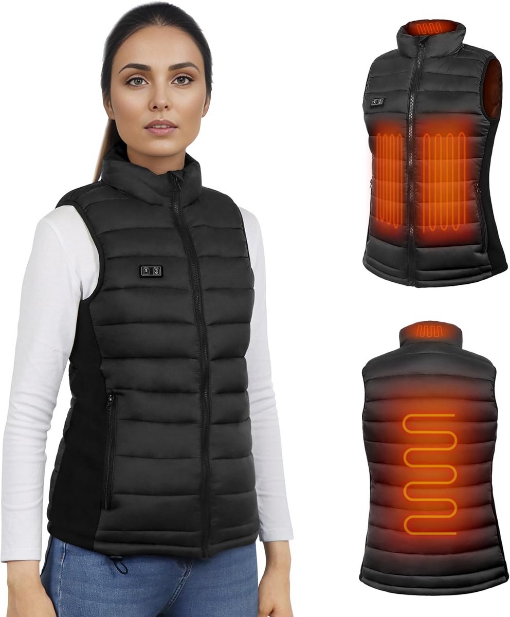 Opv পলিপ Vest met 6 Warmtezones en Oplaadbare Batterij