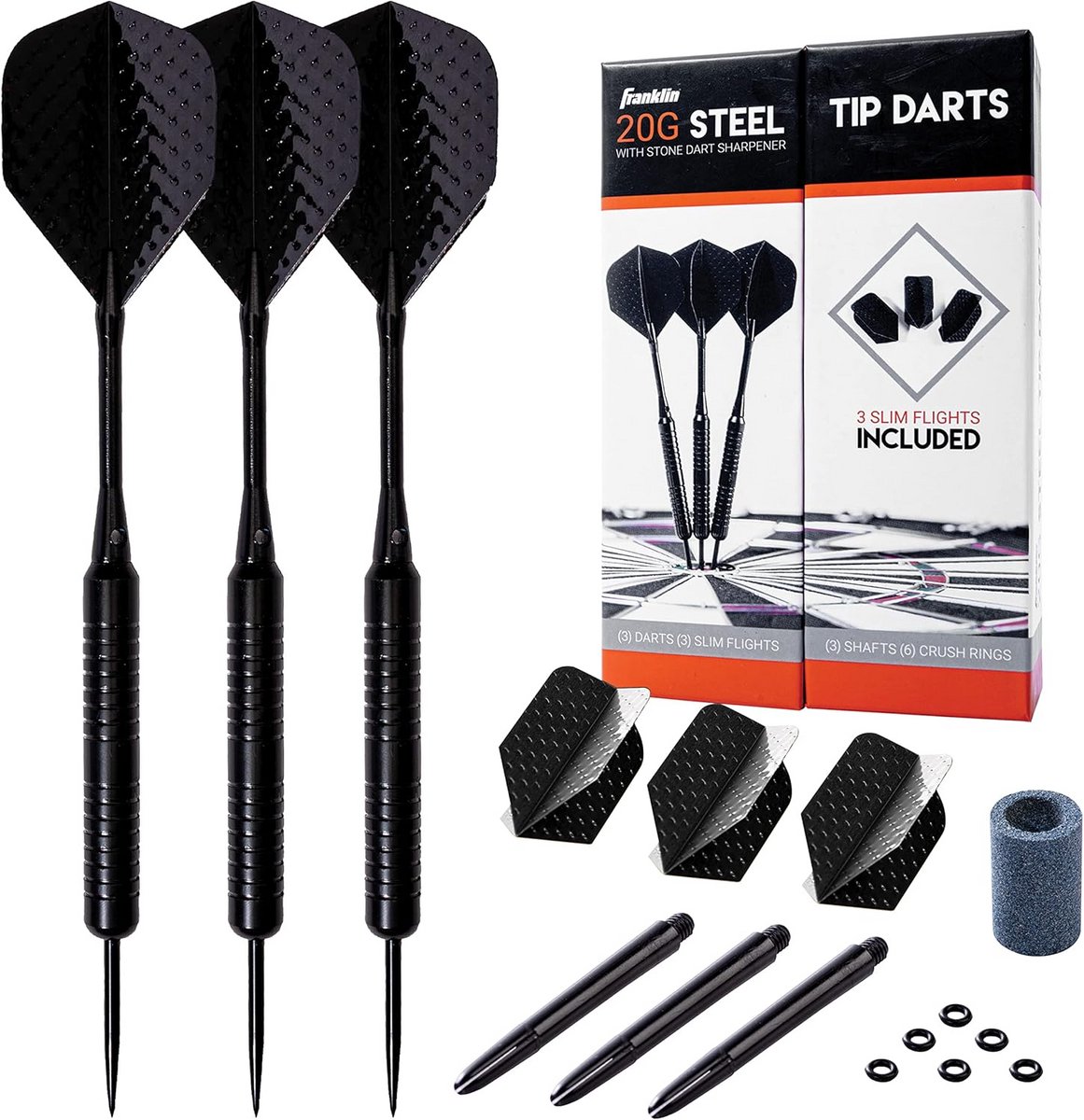 Dartset met Stalen Punten - Compleet met Assesoires voor Beginners en Gevorderden