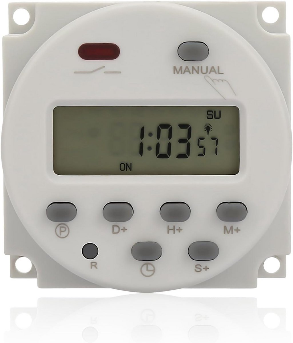Programmeerbare Digitale Tijdschakelaar - 1 Seconde tot 168 Uur - Voor Diverse Elektronica