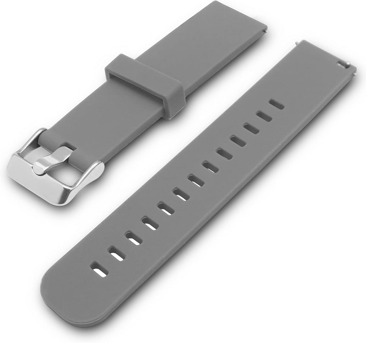 Zachte Siliconen Horlogeband voor Smartwatches 18mm 20mm 22mm - Verschillende Kleuren