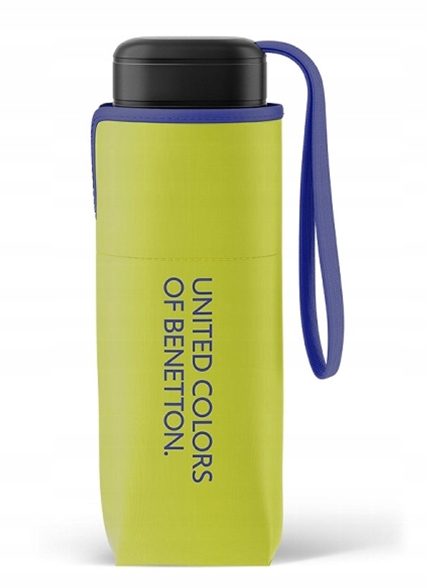 Benetton Ultra Mini Flat Paraplu Grenoble Green - Licht & Compact