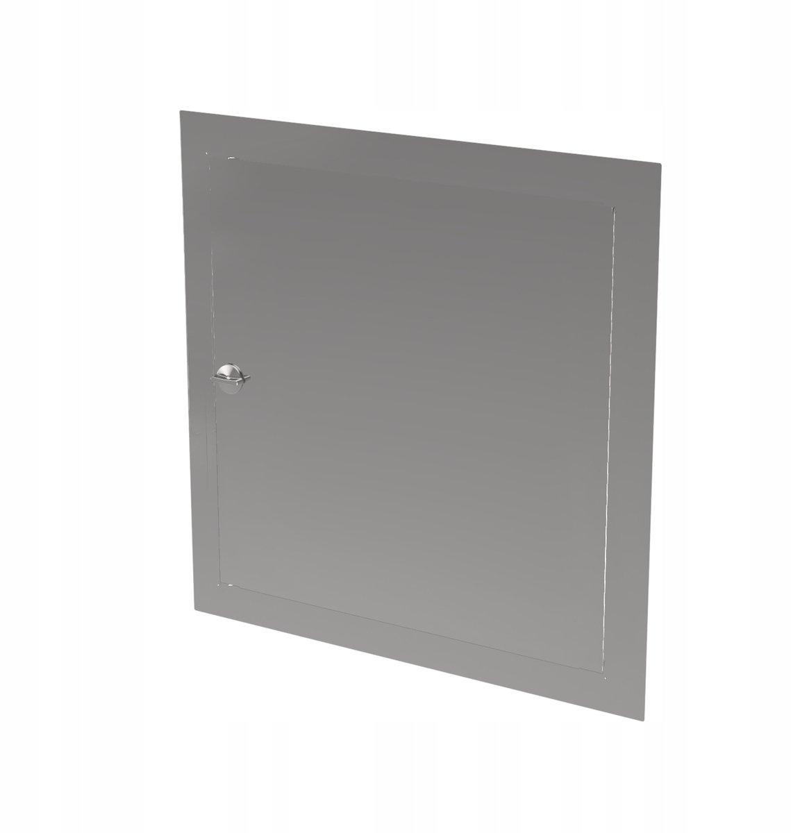 Nisdeur 30x30 RVS met knop of sleutel