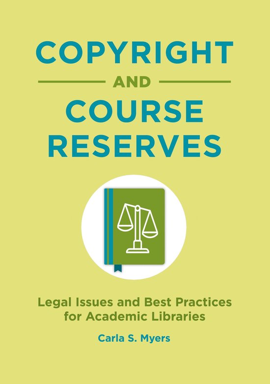 Copyright and Course Reserves - cover