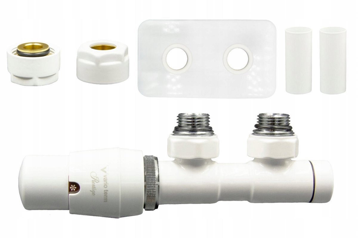Vario-Term TWINS thermostaatset met links Cu AiO 50mm
