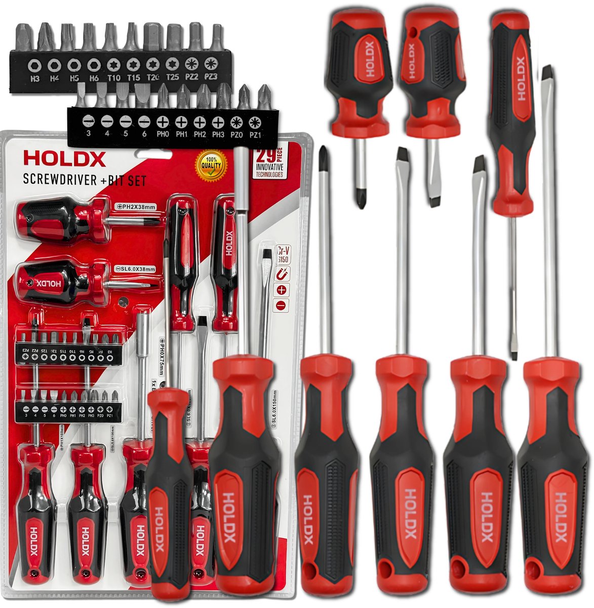 Precisie Schroevendraaierset met 29 Bits - Professioneel Gereedschap
