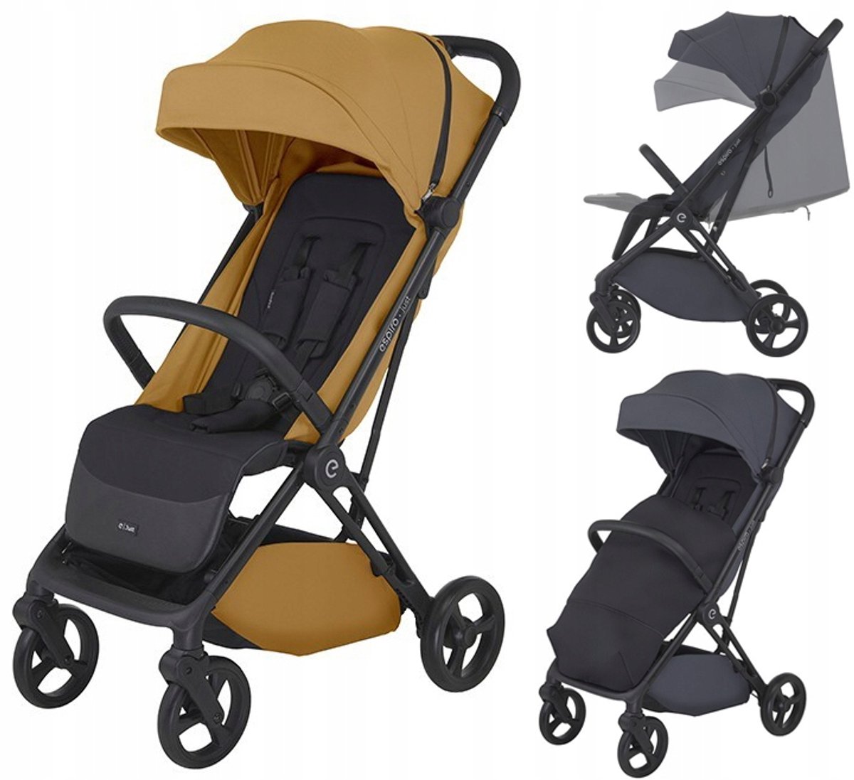 Espiro Just kinderwagen 01 Sweet Honey - licht en compact