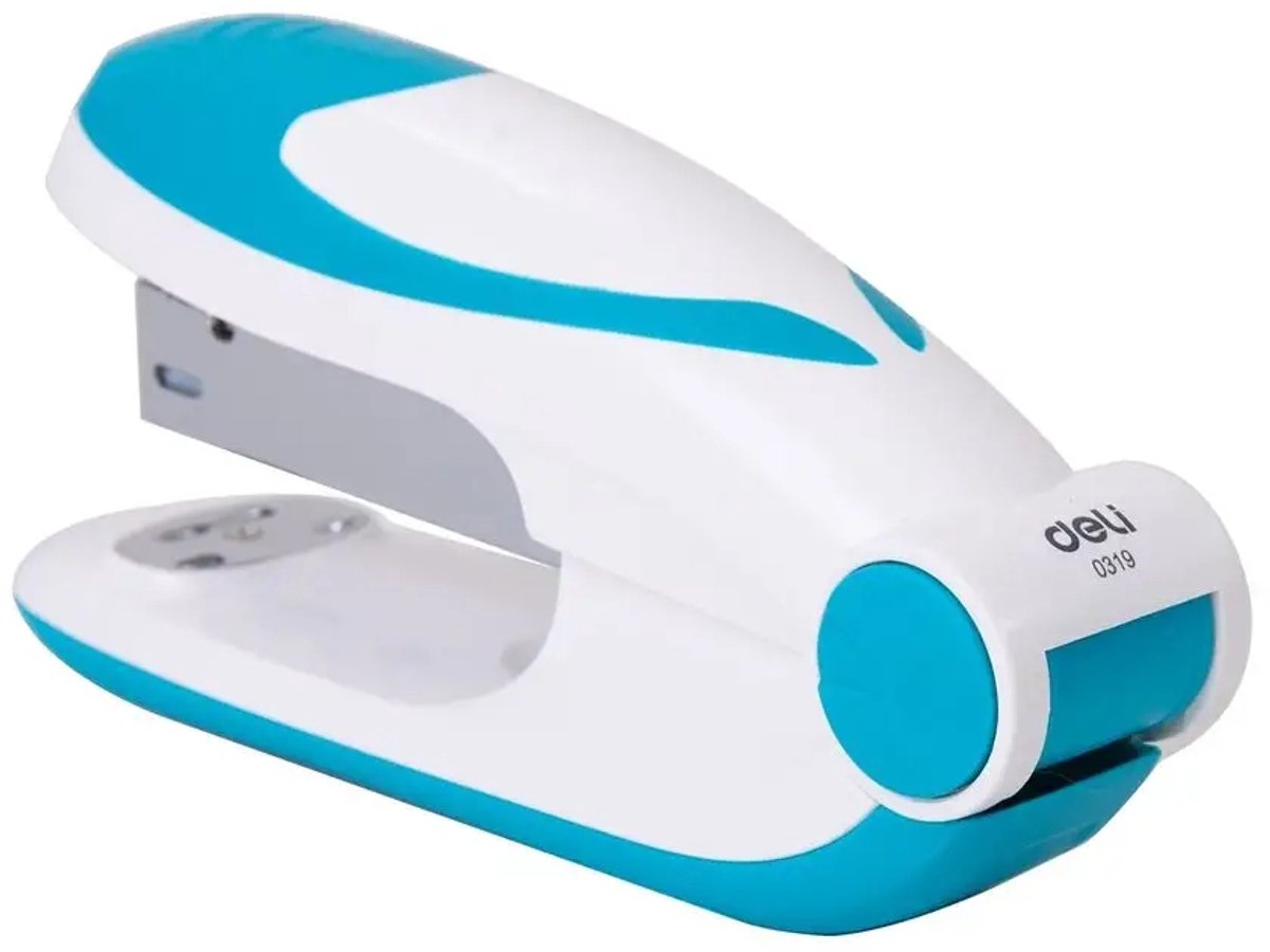 Deli Unusual Office Nietmachine 25 vel, wit en blauw