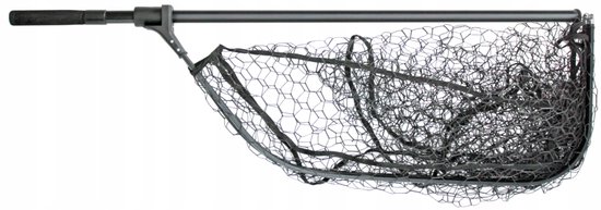Merkloos Visnet 200cm - Sterk rubber gecoat, opvouwbaar — afbeelding 3
