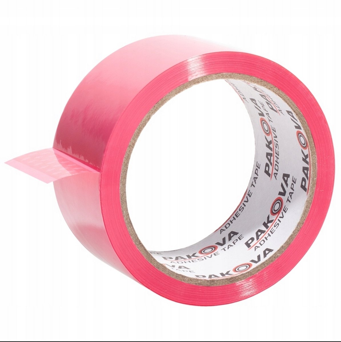Paktape Różowy 48mm x 45m - Sterke Acryllijm voor Verzending