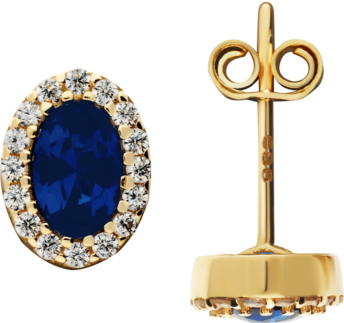 Glow 206.2414.00 Dames Oorbellen - Oorknopjes - Sieraad - 14 Karaat Goud