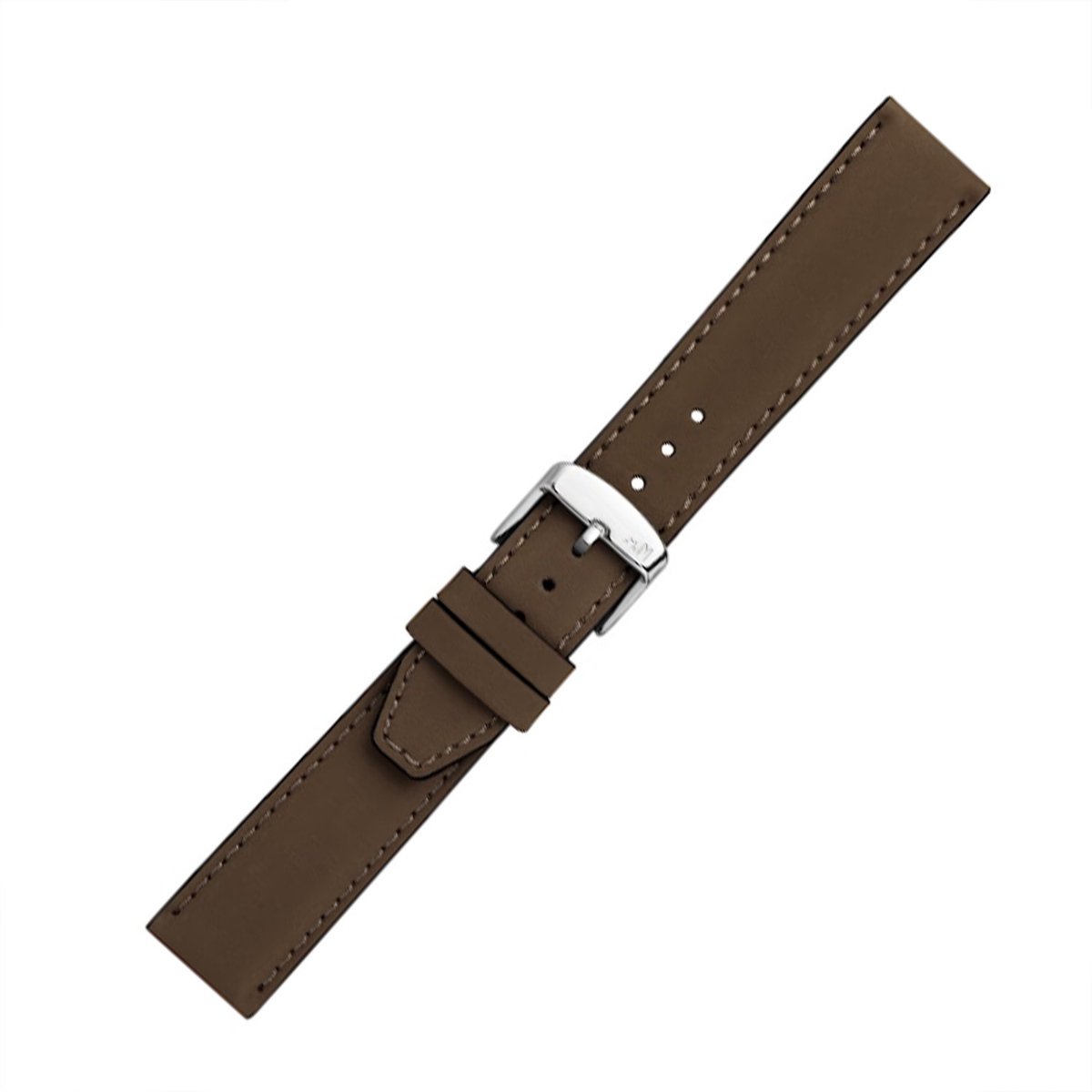 MOR Square Nubuck gestikt Dbruin