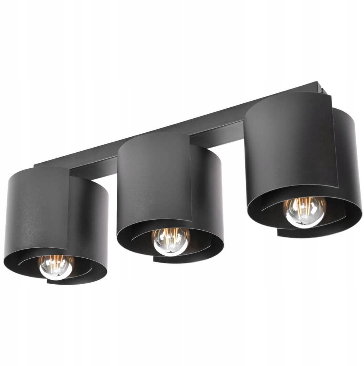 Moderne Zwarte Plafondlamp Loft Stijl - E27 Fitting