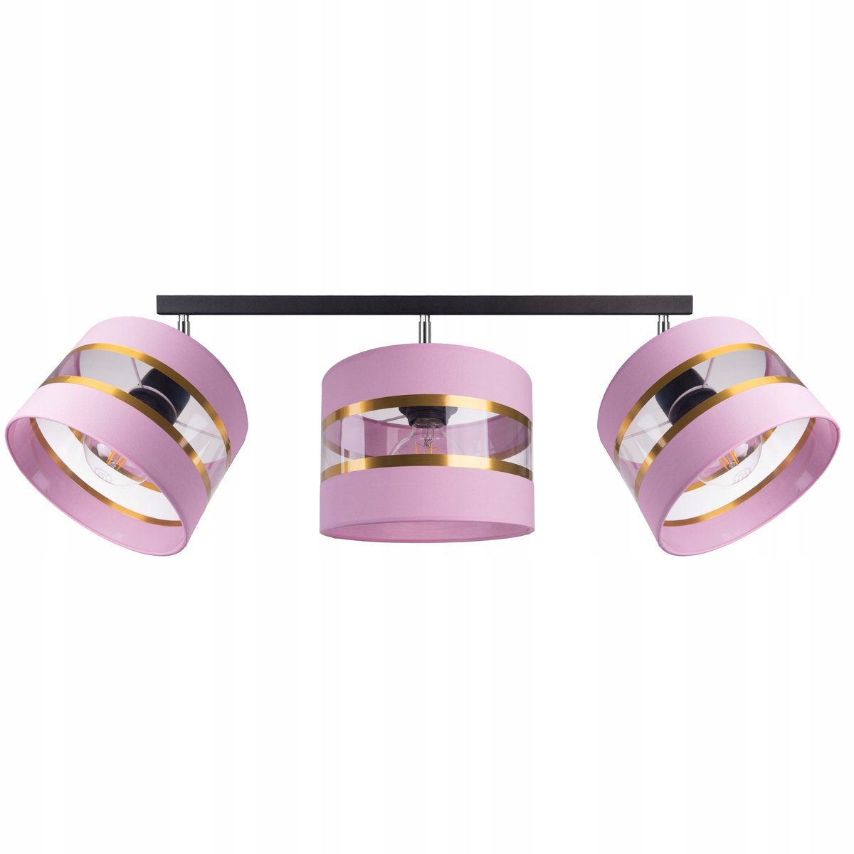 Moderne LED Plafondlamp met Stoffen Kap - 3x E27 Fitting