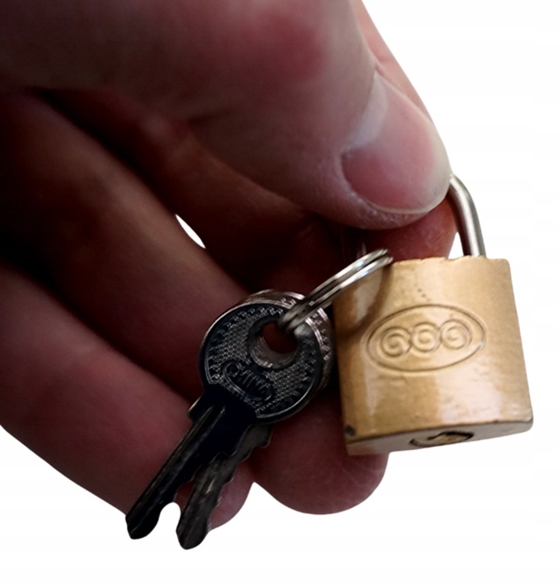 Merkloze Mini Hangslot met Sleutel - 24mm voor Koffers en Tassen