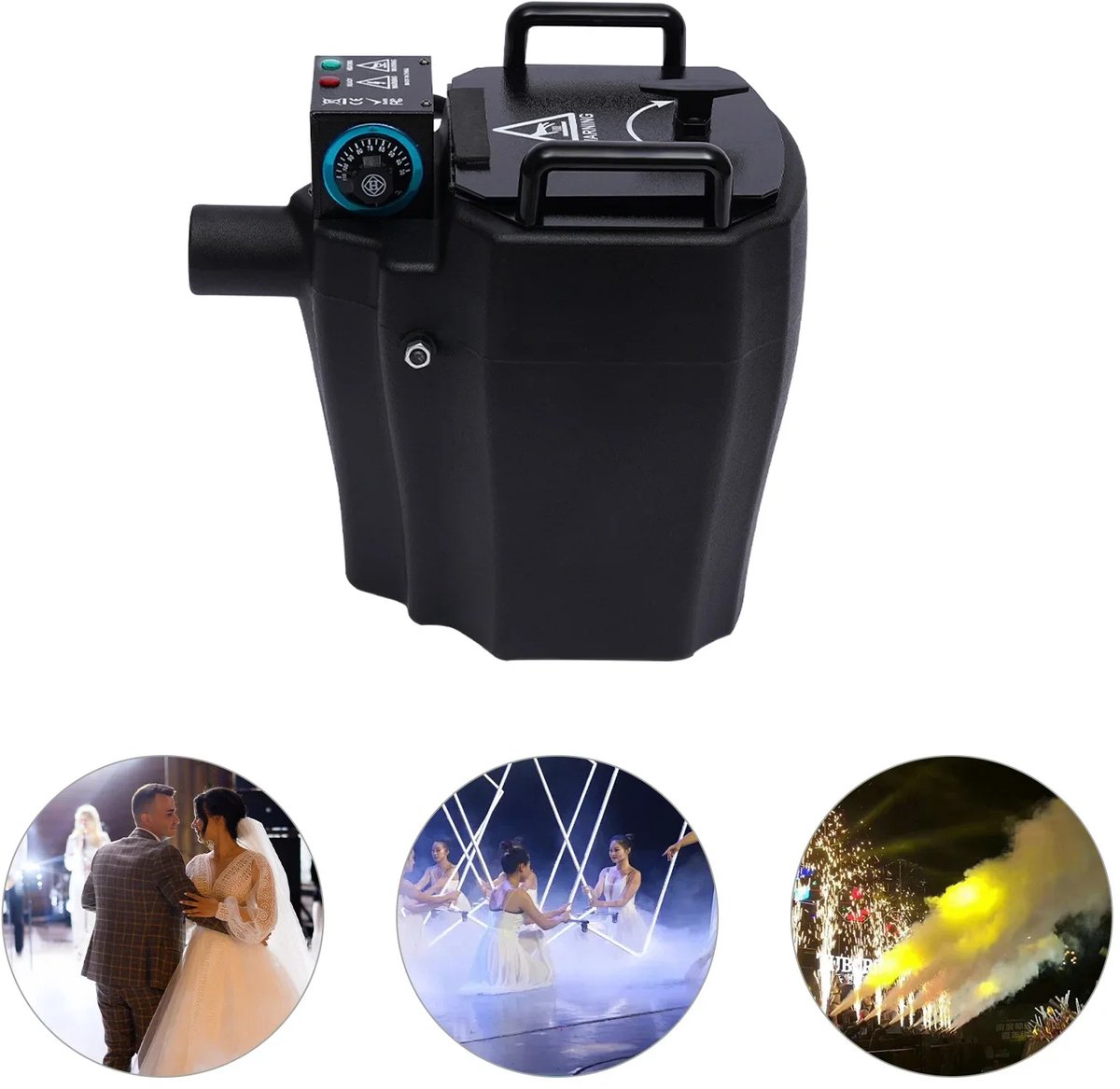 Fubzz Droogijs Rookmachine 3500W - Sterke Rooksimulatie Voor 150m² - Elektronische Temperatuurregeling - 10L Capaciteit - Voor Feest En Bruiloft