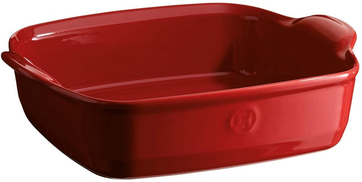 Ovenschaal Vierkant Rechthoekig Keramiek Rood 28x23 cm
