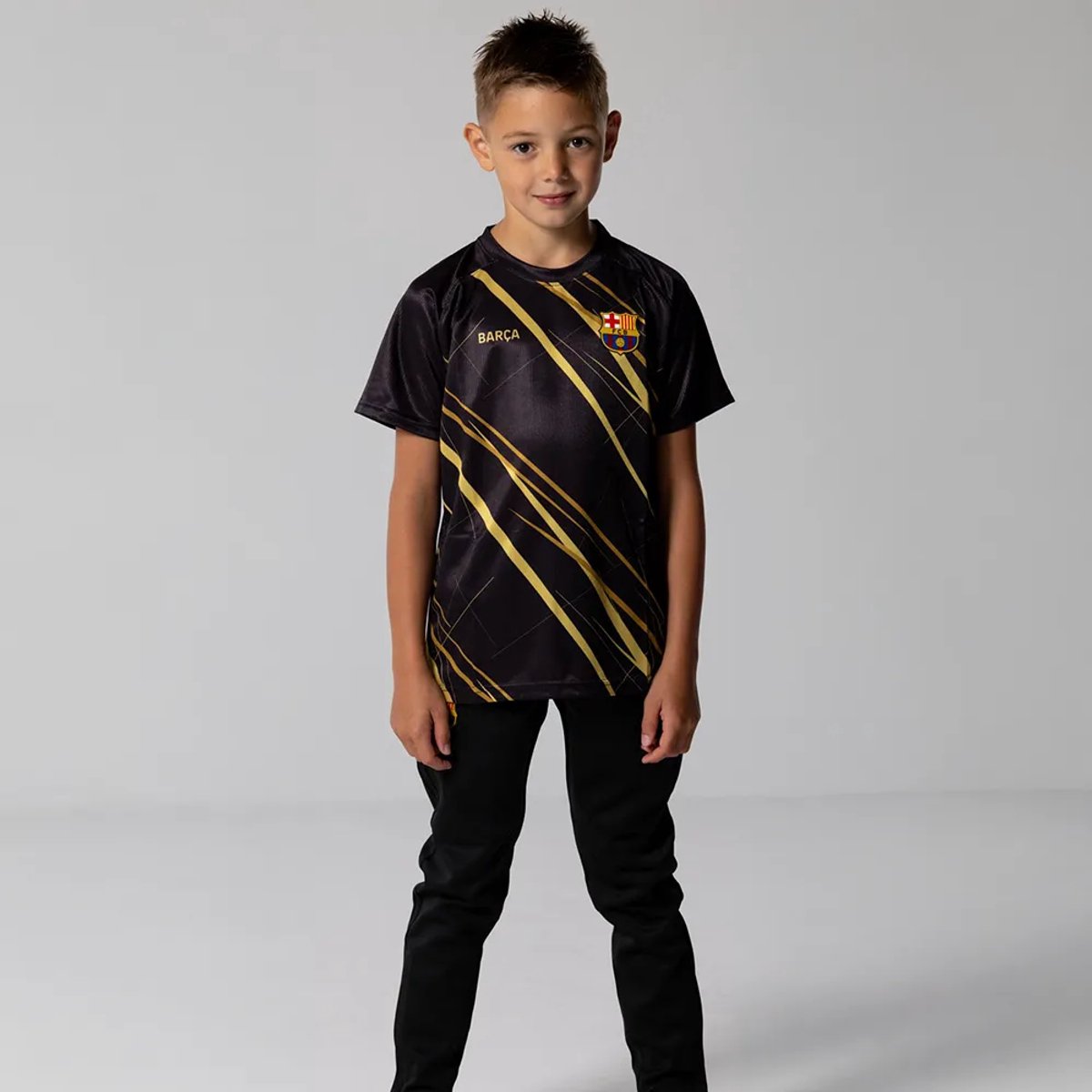 FC Barcelona trainingsshirt zwart kids