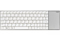 Draadloos multimedia toetsenbord touchpad E2710 Wit QWERTY