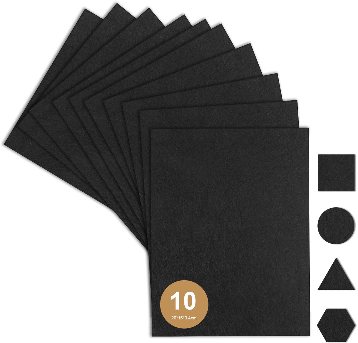 IMPERATORIS® Meubelonderzetter- 5 stuks - zwart - Vloerbescherming - Viltjes - Bankonderzetter - Stoelpootdoppen - Stoel Onderzetter