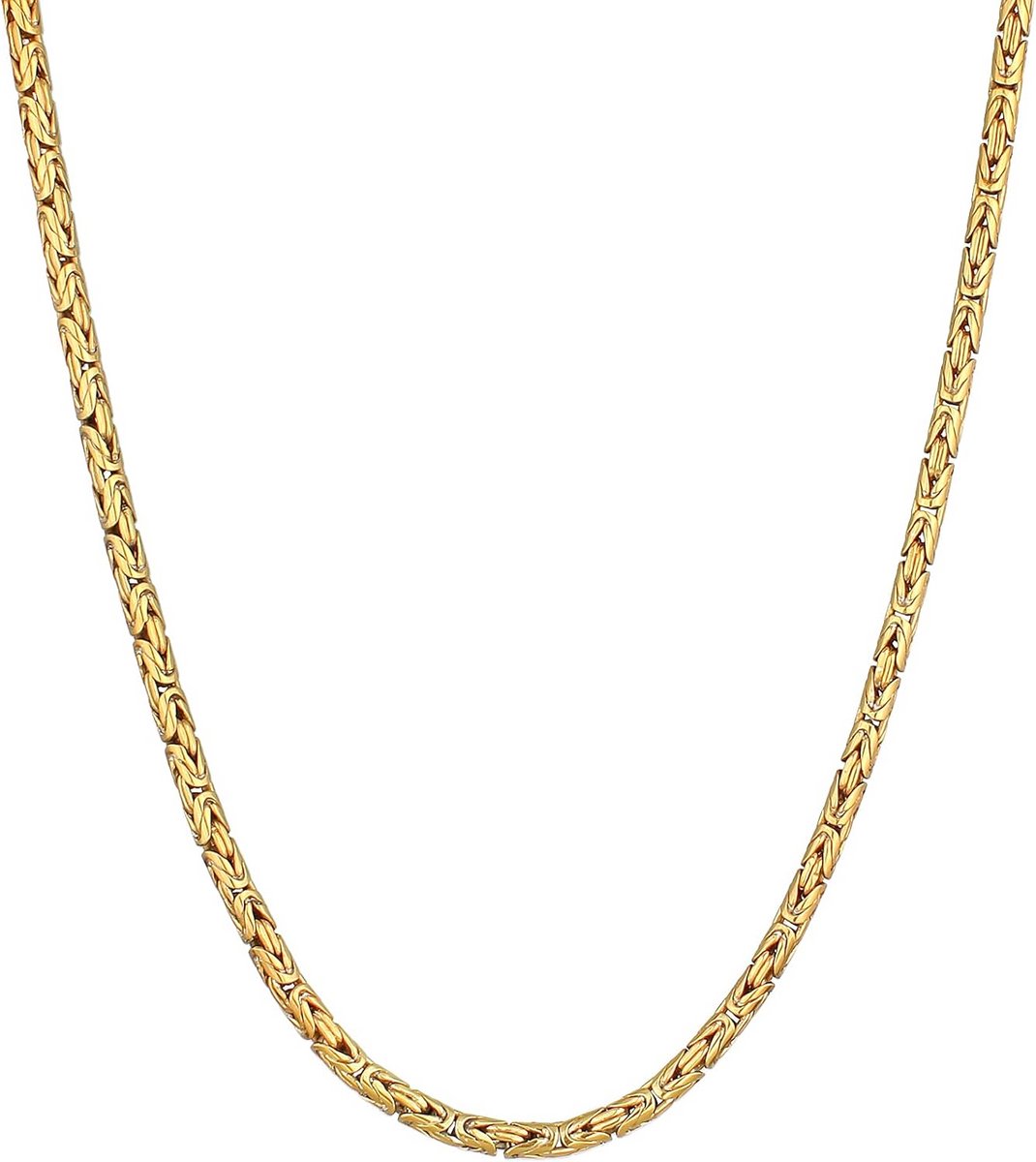 Herenketting Verguld Zilveren Byzantine Schakelketting zonder Hanger
