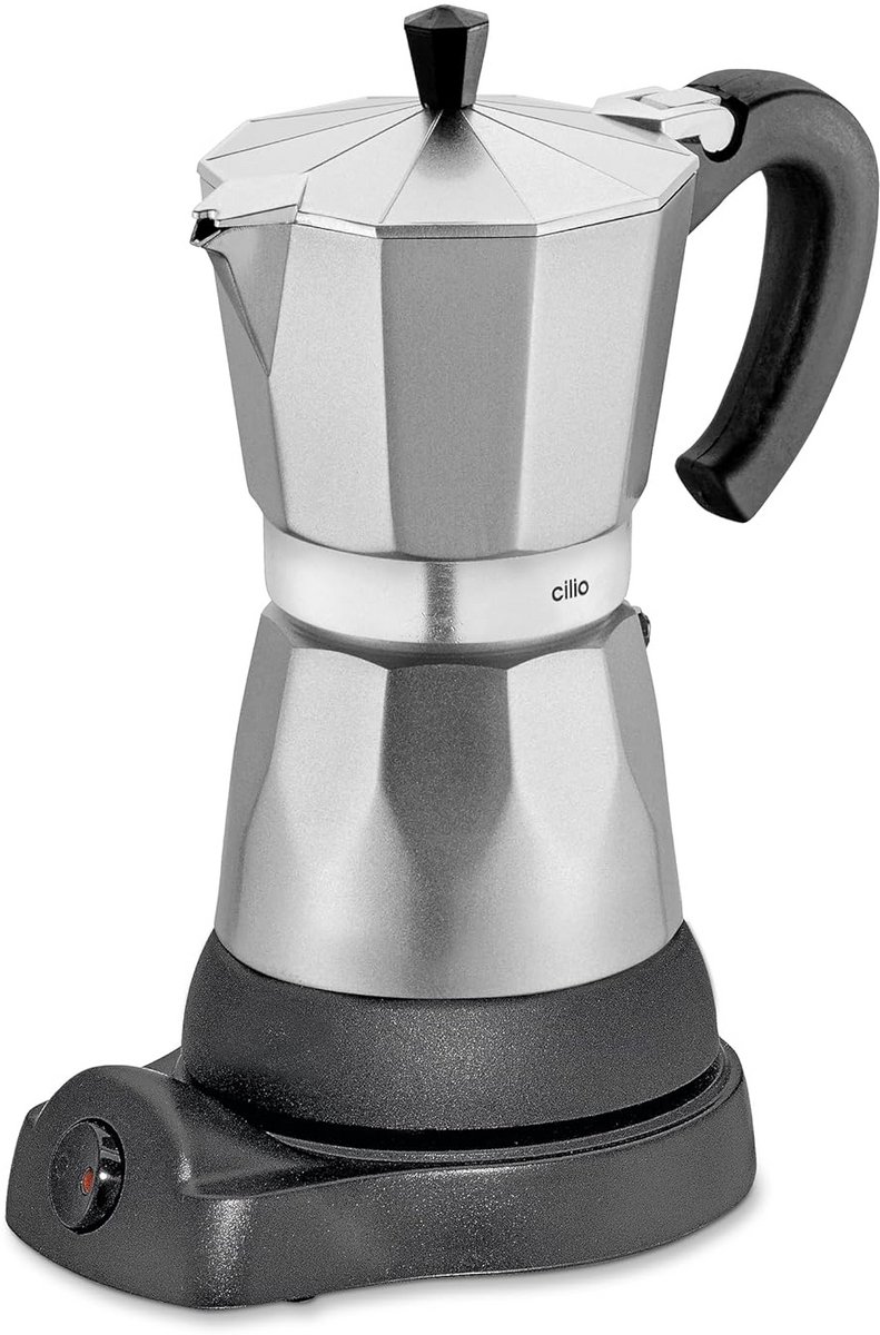 Elektrische Espressomaker voor 6 Kopjes - Ideaal voor Thuis, Kantoor en Reizen