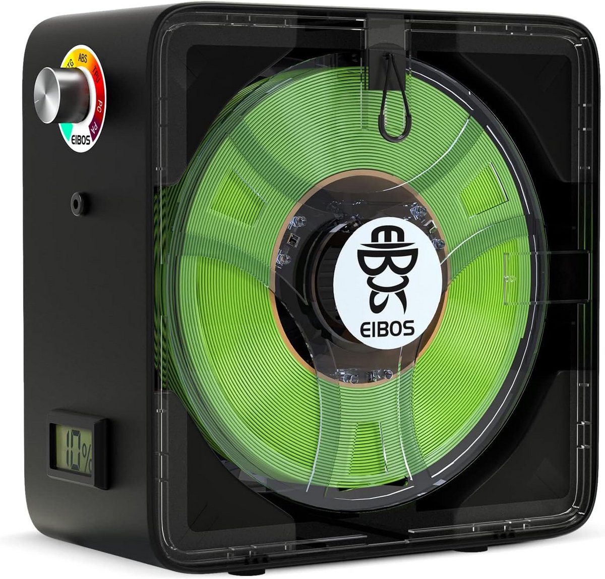 3D Printer Filament Droger en Opslagbox met Instelbare Temperatuur en Vochtigheidsregeling