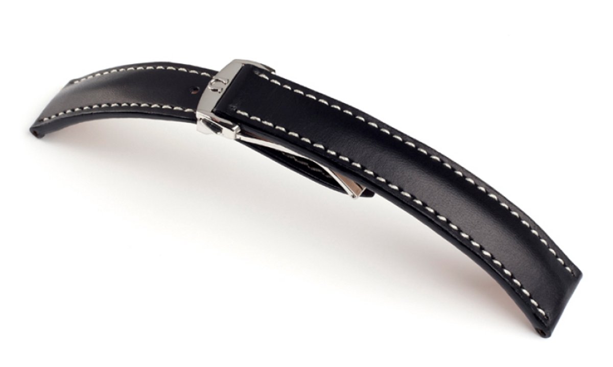 Horlogeband Engineer Wit Stiksel - Leer - 22-18mm