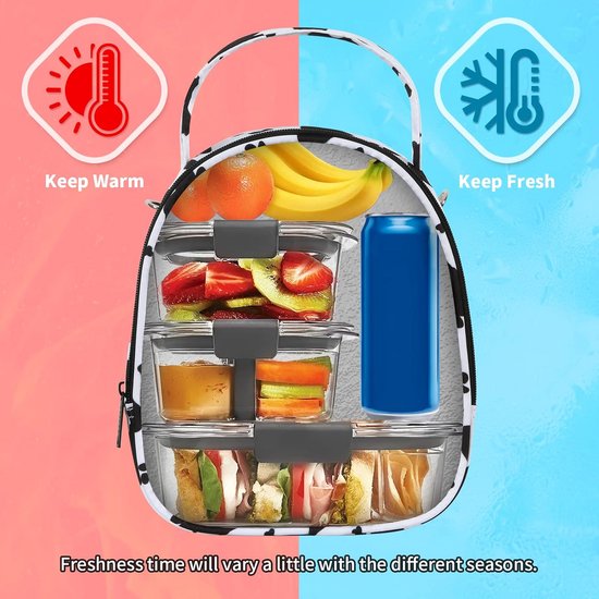 Koeltas, lunchtas, opvouwbare geïsoleerde koeltas met schouderriem
