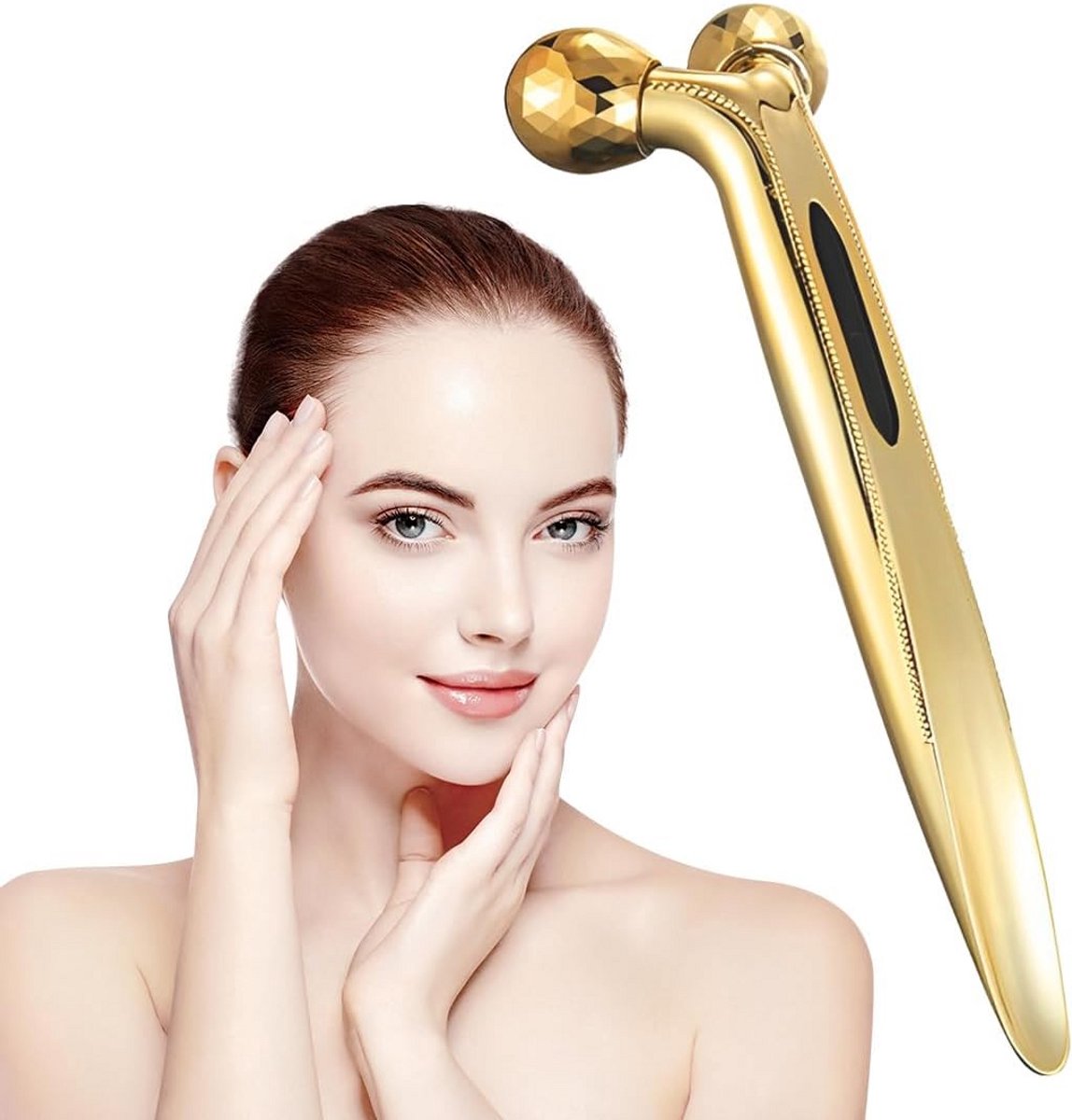 360° Draaibare Gezichtsroller voor Massage, Versteviging en Anti-Rimpel Effect