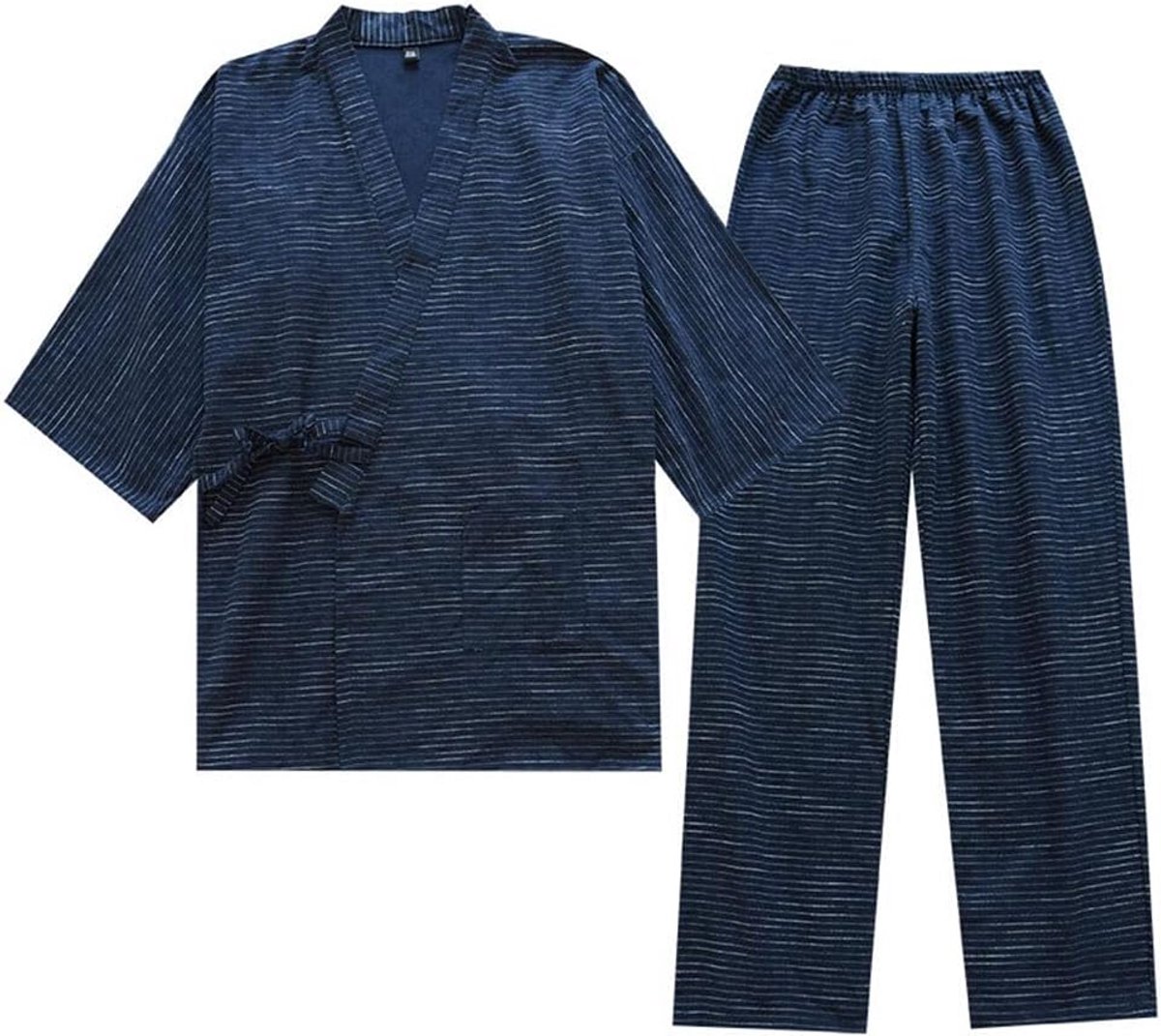 Herren Kimono Katoen Hanfu Pyjama Set Oversized Taoïstische Kleding Zen Stijl