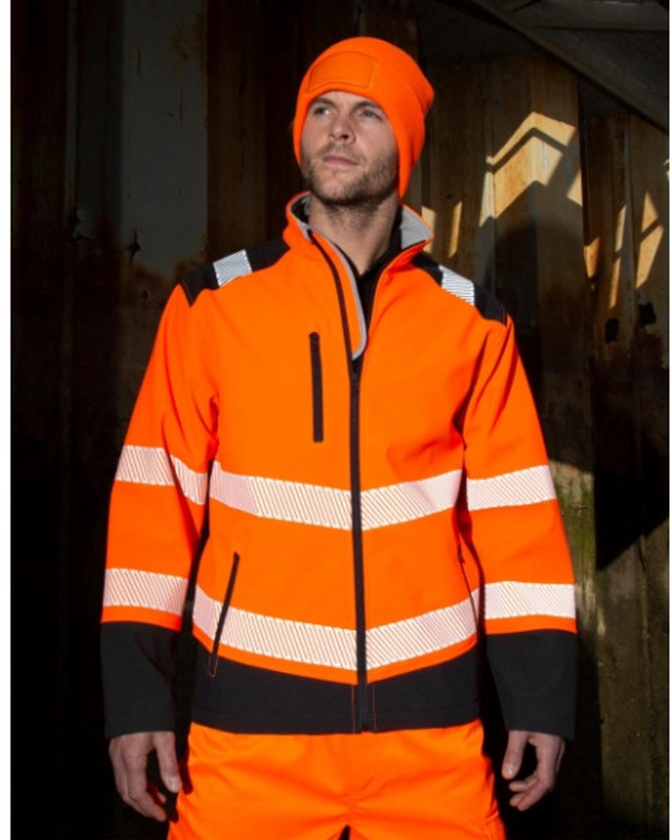 Regatta Printable Ripstop Safety Softshell Jacket RT476 Fluorescent Oranje