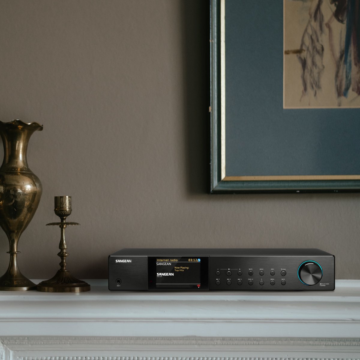 Sangean WFT-4 Internetradio HiFi-tuner Zwart Bluetooth, DAB+, Internetradio, WiFi