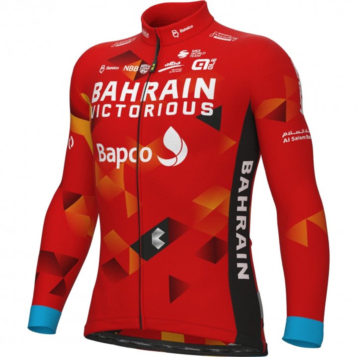 Ale Bahrain Victorious Fietsshirt Lange Mouw