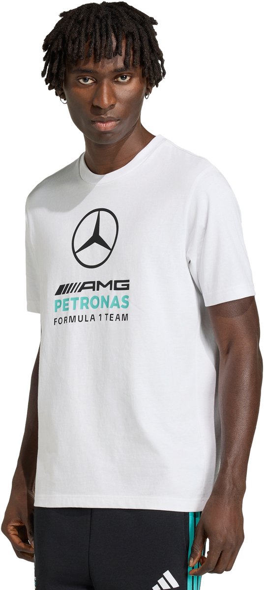 Adidas Performance Mercedes Amg Petronas Formula 1 Team Dna Graphic T-Shirt Heren Wit