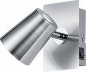 spot Narcosincl 12 cm 1 x led 6 watt staal chroom
