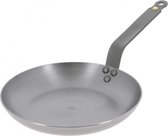 koekenpan Mineral B Omelette 24 cm staal zilver