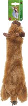 Boon hondenspeelgoed eland plat pluche bruin, 35 cm.