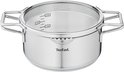 Tefal soeppan van roestvrij staal met glazen deksel met gaatjes en maatstreepjes tot 2.0L.