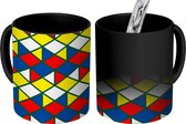 Magische Mok - Foto op Warmte Mokken - Koffiemok - Design - Mozaïek - Geometrie - Magic Mok - Beker - 350 ML - Theemok