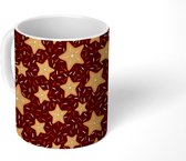 Mok - Koffiemok - Koek - Sterren - Patronen - Mokken - 350 ML - Beker - Koffiemokken - Theemok