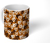 Mok - Koppel cadeau - Valentijnsdag - Patronen - Mokken - 350 ML - Beker - Uitdeelcadeautjes