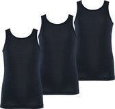 Apollo Jongens Singlet Hemd Bamboe 3-Pack Blauw - Maat 110/116