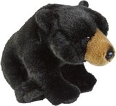 Pluche zwarte beer knuffel 28 cm - Beren bosdieren knuffels - Speelgoed voor kinderen