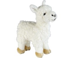 Ravensden Lama Alpaca Knuffel - Pluche - 32 cm - Wit - Wasmachinebestendig