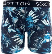 Boxershort - SQOTTON® - Jungle - Marineblauw - Maat L